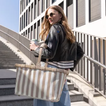 Reisenthel Carrybag Summerstripes Coffee shoppingkorg 22L