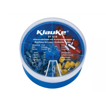 KLAUKE isolerade ändhylsor sortiment 4-16 mm², 275 st, DIN 46228 del 4