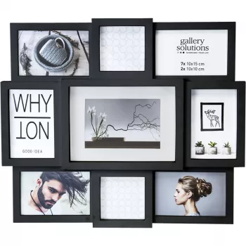 NIELSEN DESIGN Why Not Collage svart harts tavelram 8999334