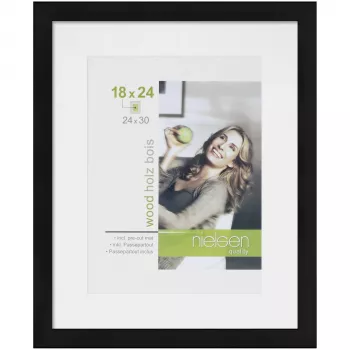 NIELSEN DESIGN Apollon svart 24x30 trä tavelram 8988006