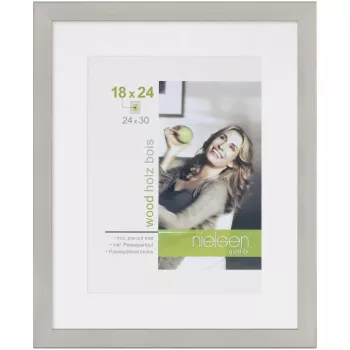 NIELSEN DESIGN Apollon silver 24x30 trä tavelram