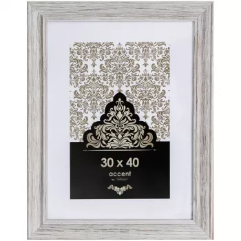 NIELSEN DESIGN Accent Vintage 30x40 trä vit tavelram 3231001