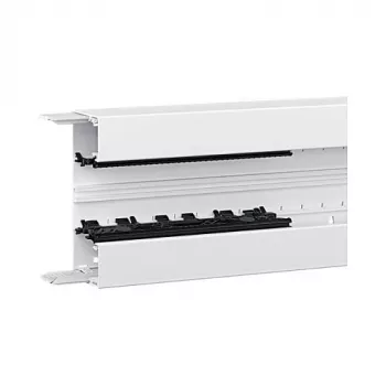 Hager BRN6517019016 underdel bröstningskanal profil för apparatinbyggnad BRN 65x170 mm - 2 m vit