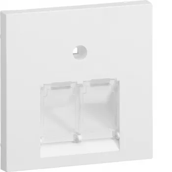 HAGER GZUAE2A9016 centralplatta UAE 2-fack polarvit