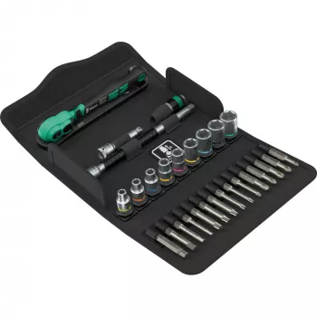 Wera 8100 SA 14 Zyklop Comfort Spärrset 1/4 inch drivning, 14-delat