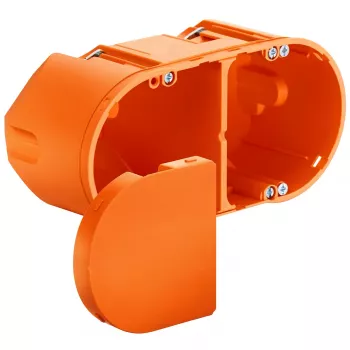 Kaiser Elektro 9062-94 lufttät hålväggs elektronikdosa, orange, halogenfri