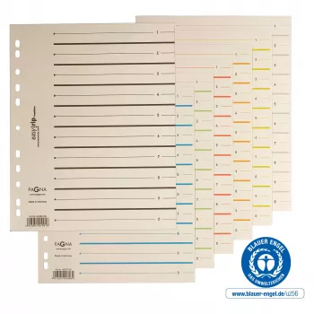 PAGNA separationsblad A4 kartong beige 100 st ohalat 180 g/m² 44063-09
