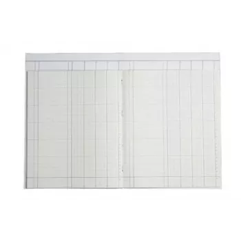 KOENIG & EBHARDT kolumnbok A4 4 kolumner 32 rader 80 blad 160 sidor grön linjering trådhäftad