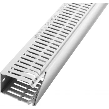 LICATEC Terminal F 2000 kopplingskanal 100x80 mm ljusgrå RAL 7035 halogenfri 7384-1