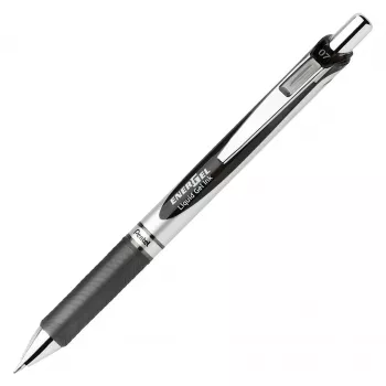 Pentel EnerGel Retractable gelpenna – svart – blå – grön – röd – flerfärgad – silver – plast – gummi – bred – rund