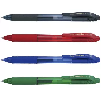 Pentel EnerGel BL107-4 gelrollerpenna blandat 0,35 mm nålspets 4-pack