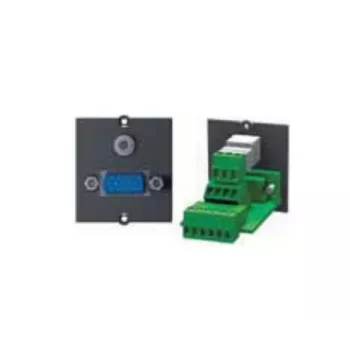 Bachmann Modular Faceplate Snap-In - HD-15 VGA-koppling svart