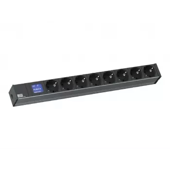 Bachmann BN0500 19 inch 1U 8x Schuko PDU 2 m Schuko-kontakt 230V 16A