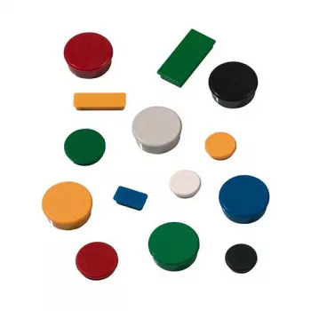 FRANKEN Magnet 13 mm vit Hållkraft 100 g 10 st/förpackning