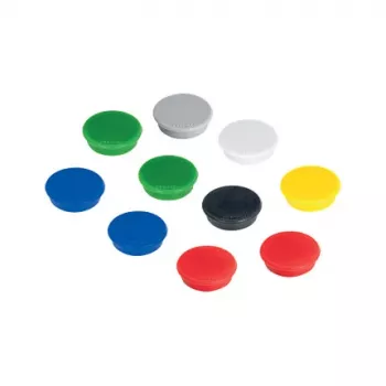 FRANKEN HM20 99 Rundmagnet 24 mm, blandade färger, 10 st