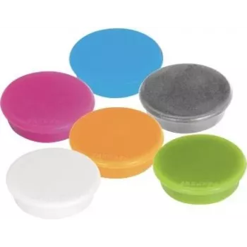 FRANKEN MagFun Magneter Blandade färger 10-pack 32 mm Skiva Ferrit