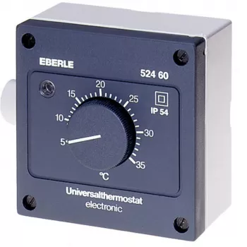 Eberle Controls AZT-A 524 510 Rumstermostat - svart - IP54 - 5-35°C - 230V AC
