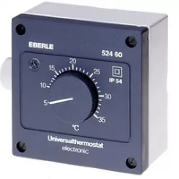 Eberle Controls AZT-A 524 510 Rumstermostat - svart - IP54 - 5-35°C - 230V AC