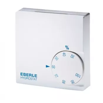 Eberle Controls HYG-E 6001 Elektronisk rumshygrostat, vit, Vred, 35-100% RF, IP30
