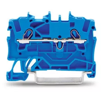 WAGO 2001-1204 4-ledar Push-in CAGE CLAMP klämmblock, grå, 500V, 24A, 0,25-2,5 mm², DIN-skenemontering