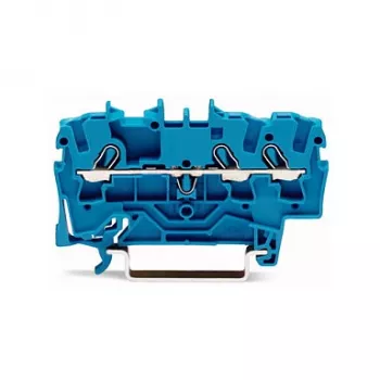 WAGO 2002-1304 3-ledar Push-in klämmblock, 2,5 mm², 800 V, grå