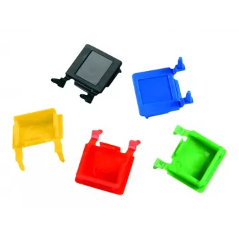 Telegärtner skyddshölje för RJ45-kontakt – svart (RAL 9005) – 100-pack