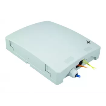 Telegärtner ODB54 fiberoptisk skarvbox hölje, IP54, väggmontering, ljusgrå (RAL 7035)