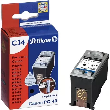 Pelikan remanufactured bläckpatron för Canon PG-40 (svart, High Yield)