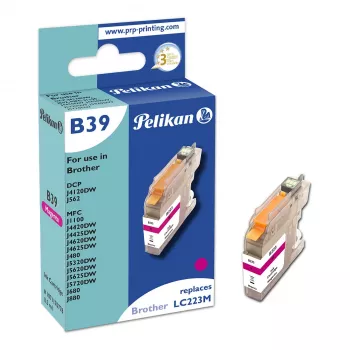 Pelikan kompatibel bläckpatron för Brother LC223M magenta 10 ml 550 sidor