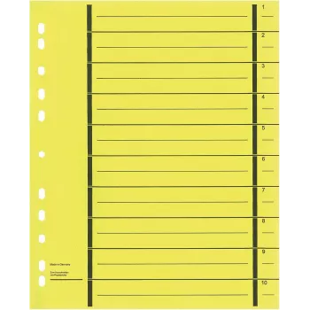 WEKRE 50 dokumentflikar, A4, 190 g/m2, gul (951020850IF)