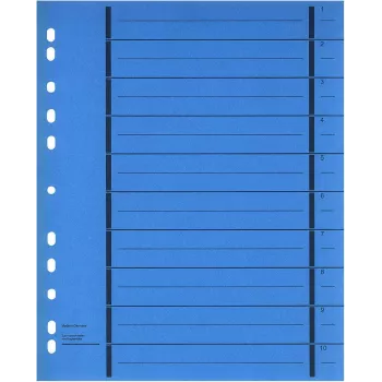WEKRE 50 dokumentflikar, A4, 190 g/m2, blå (951040850IF)