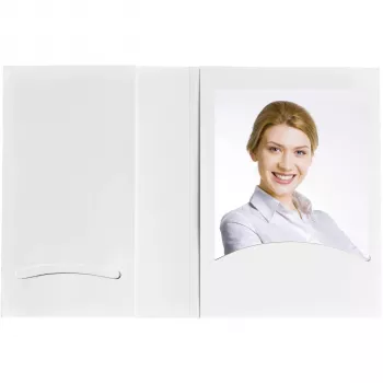 DAIBER 9154G porträttfotofickor med CD-arkiv, 10x15 cm, vit, 100-pack