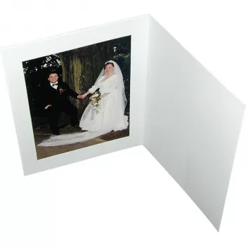 DAIBER porträttmappar med passepartout 15x20 vit matt (100-pack)