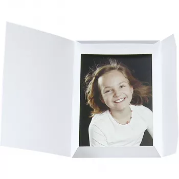 DAIBER Sprint-Line porträttmappar 15x20 cm vit (100-pack)