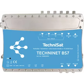 TechniSat TechniNet BS7 Digital 16-faldig kompakt huvudstation DVB-S(2) / DVB-C (0000/5995)