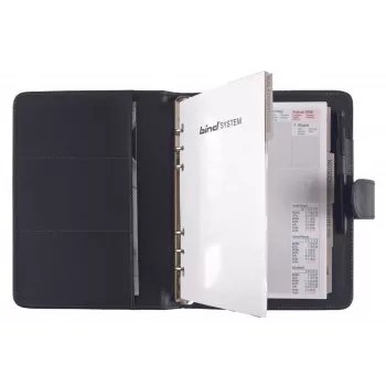 BIND Standard A5 konstläder personlig organizer svart