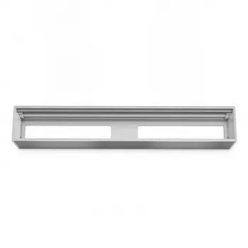 Kindermann modulpanel för 6 insatser - silver aluminium 2U