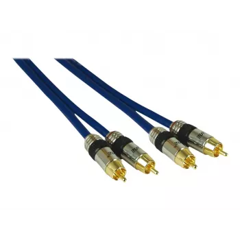 Kindermann ljudkabel RCA-hane till RCA-hane