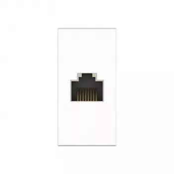 Kindermann Konnect flex 45 click Cat-6A BTR modulär frontplatta Snap-In RJ45 datamodul