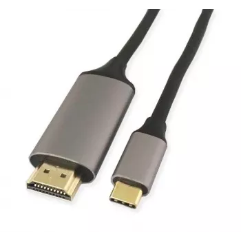KINDERMANN USB-C till HDMI-adapterkabel, 5 m, svart (WLZ-4423 L=5m)