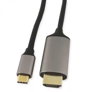 KINDERMANN USB-C till HDMI-adapterkabel, 5 m, svart (WLZ-4423 L=5m)