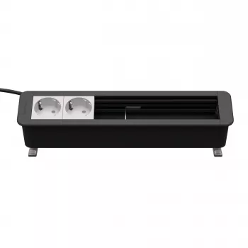Kindermann CP Office Desk 6-fack 2 x Power skrivbordsanslutningspanel