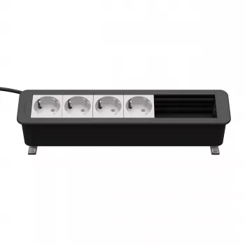 Kindermann CP Office Desk 6-Way 4 x Power Outlet anslutningspanel (7550000304)