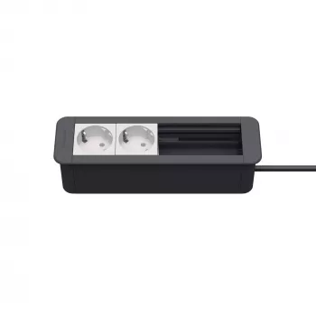 Kindermann CablePort Office Frame 4-fack 2x uttag KIN 7551000202