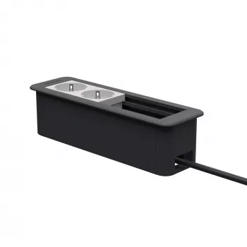 Kindermann CablePort Office Frame 4-fack 2x uttag KIN 7551000202