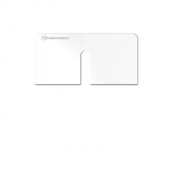 Kindermann Konnect Design Click uttagsram svartvit RAL 9010 2-port keystone