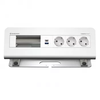 Kindermann CablePort desk² 6-fack 3x ström USB bords klämmodul (7430001163)