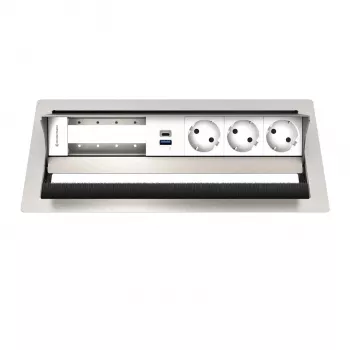 Kindermann CP Standard² VA 6f. 3xStr, 1xUSB bordsanslutningspanel