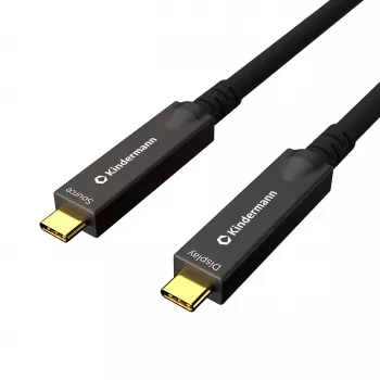 Kindermann USB-C AOC Full Feature-kabel 8 m hane/hane (5773001008)