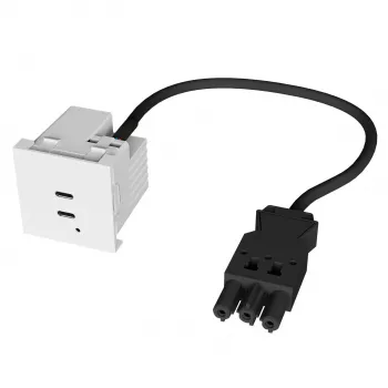 Kindermann dubbelport USB-C-laddare 65W PD
